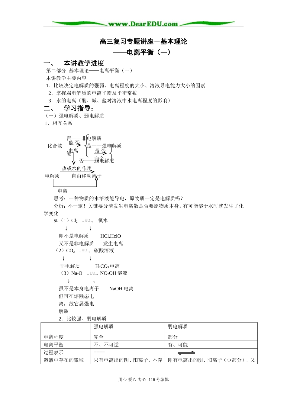 高三复习专题讲座－基本理论(4)_第1页