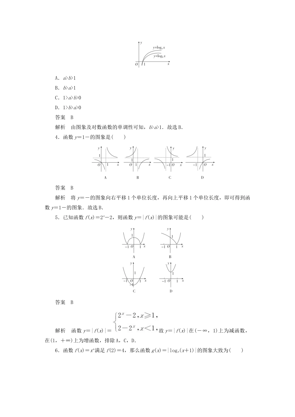高考数学刷题首选卷 考点测试11 函数的图象 理（含解析）-人教版高三全册数学试题_第2页