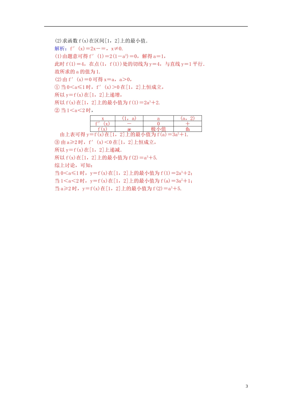 高考数学一轮复习 2.14导数在研究函数中的应用（二）练习 理-人教版高三全册数学试题_第3页