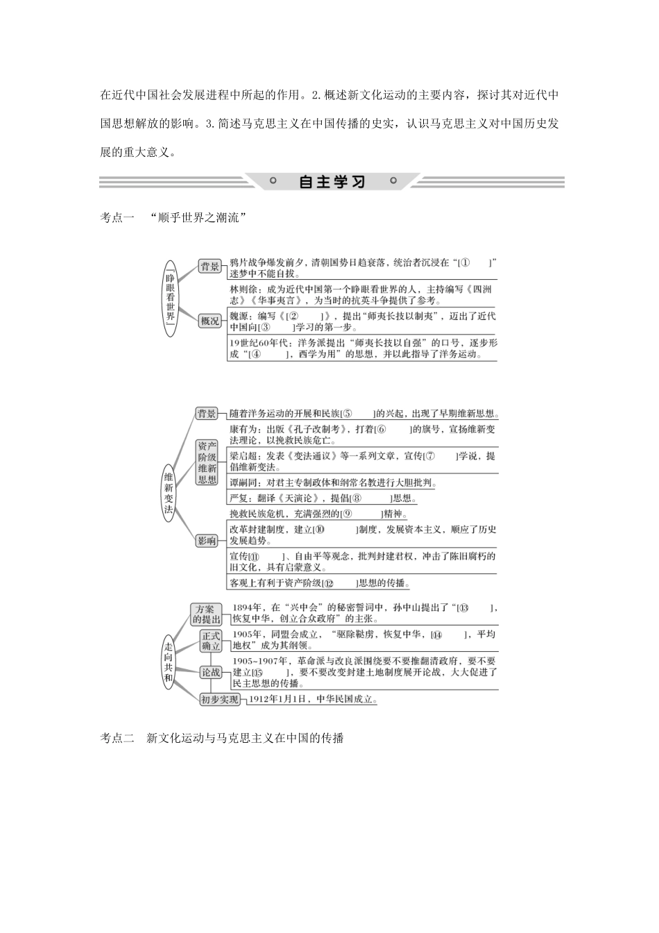 高考历史总复习 专题十三 近代中国思想解放的潮流和理论成果 第32讲 近代中国思想解放的潮流教师用书 人民版-人民版高三全册历史试题_第2页