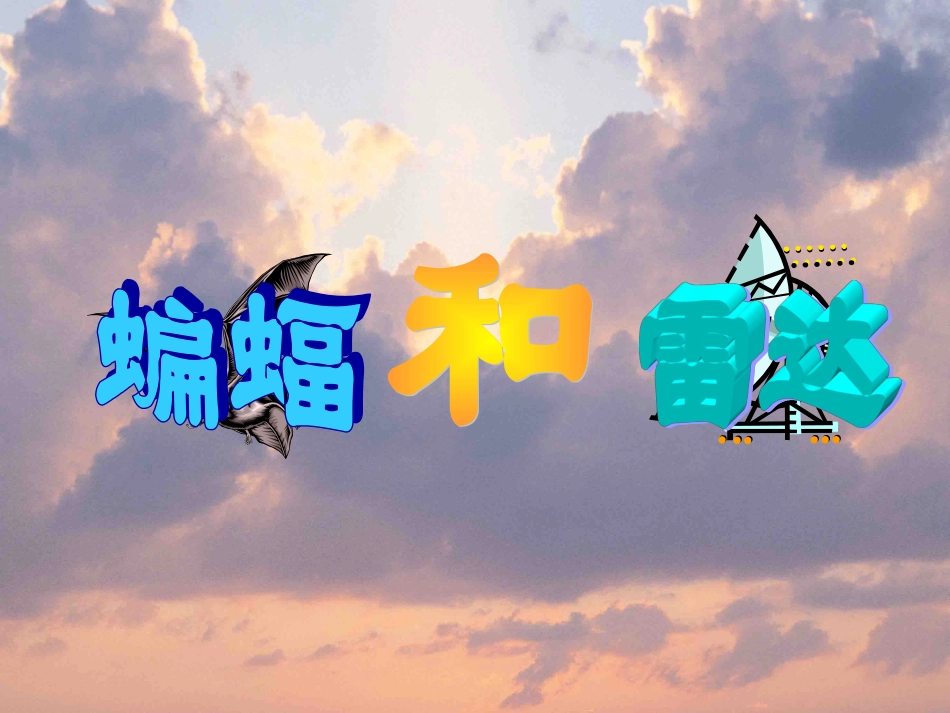 《蝙蝠和雷达》课件_第3页