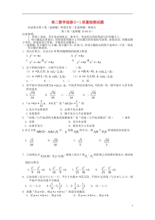 陕西省榆林市神木县第六中学高二数学周考试题1 理