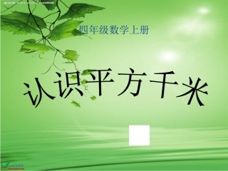 《认识平方千米》PPT课件