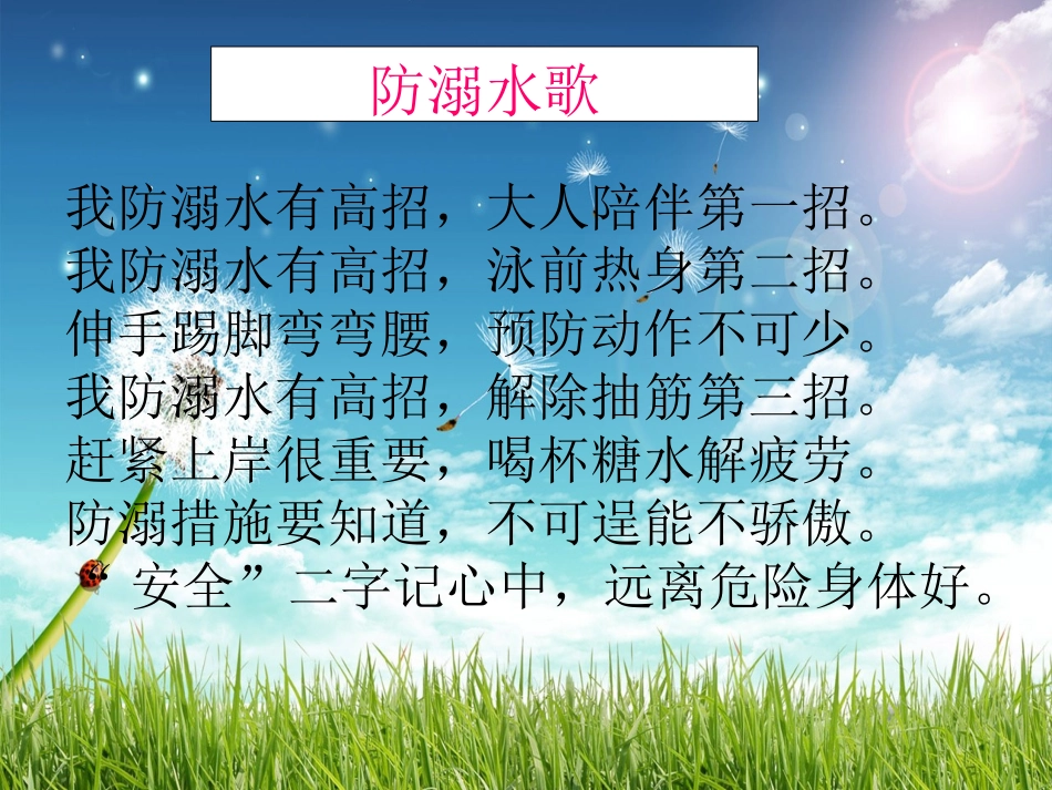《珍爱生命-预防溺水》主题班会课件(1)_第2页