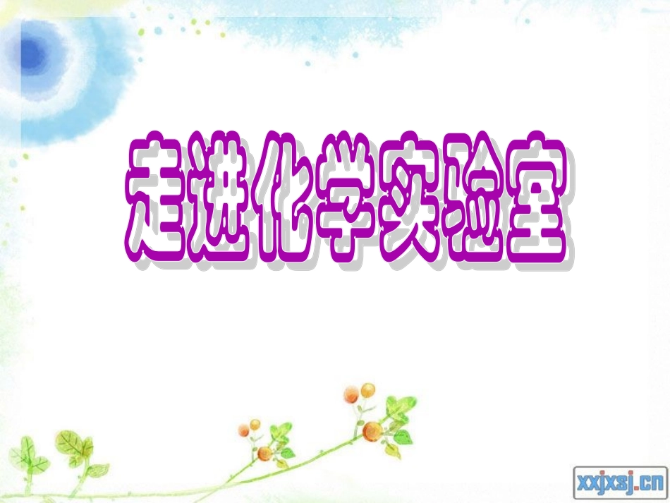 《走进化学实验室》课件_第1页