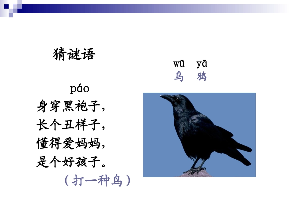 【精品】S版一年级上册18《乌鸦喝水》PPT_第1页