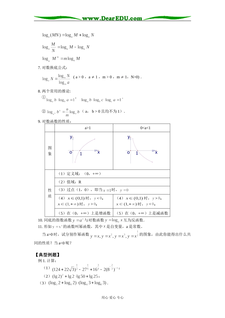 高二数学幂函数、指数函数和对数函数苏教版_第2页