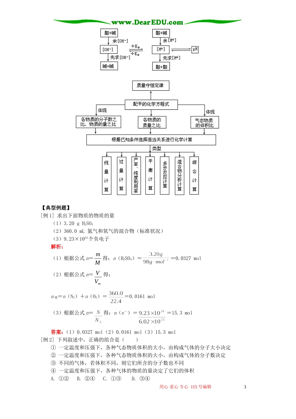 化学计算知识精讲 人教版_第3页