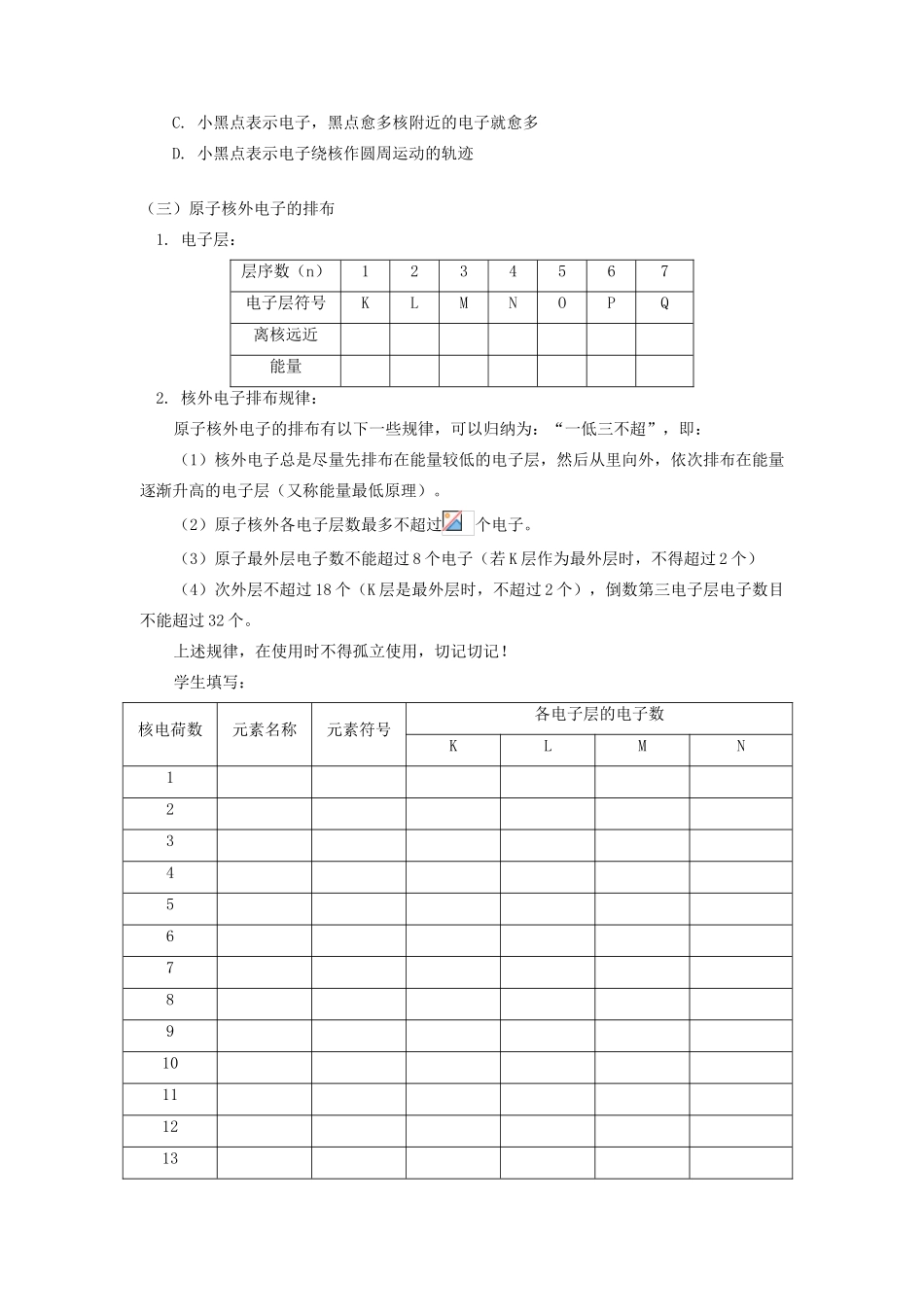 高一化学原子结构苏教版知识精讲_第3页
