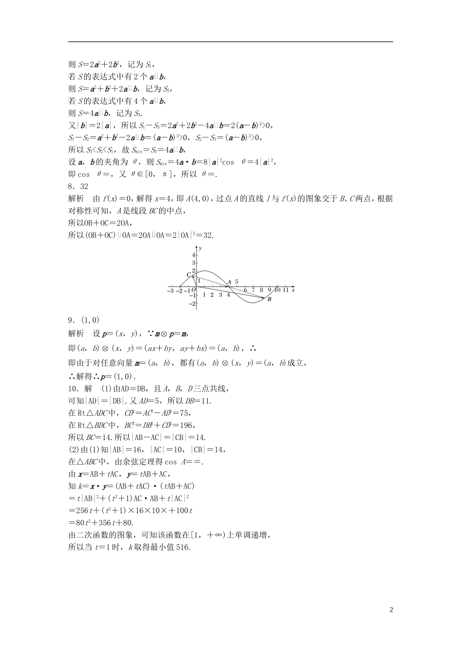 （江苏专用）高考数学 专题5 平面向量 39 与平面向量有关的创新题 文-人教版高三全册数学试题_第2页