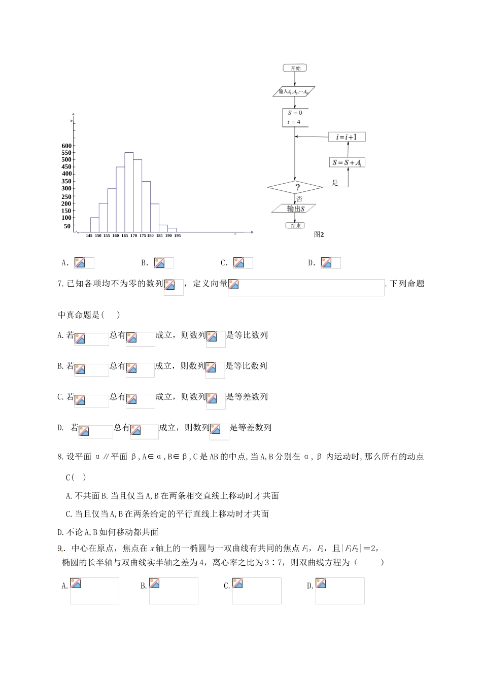 江西省南昌市高三数学下学期期中联考试题 文-人教版高三全册数学试题_第2页