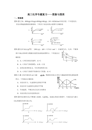 高三化学专题复习----图表结合型计算