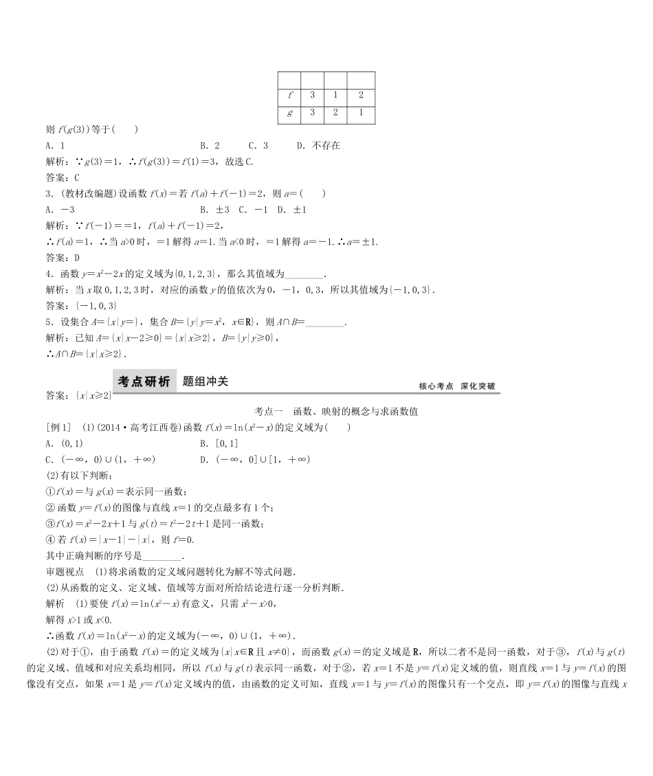 高考数学大一轮复习 第二章 基本初等函数、导数及其应用 文 北师大版-北师大版高三全册数学试题_第2页