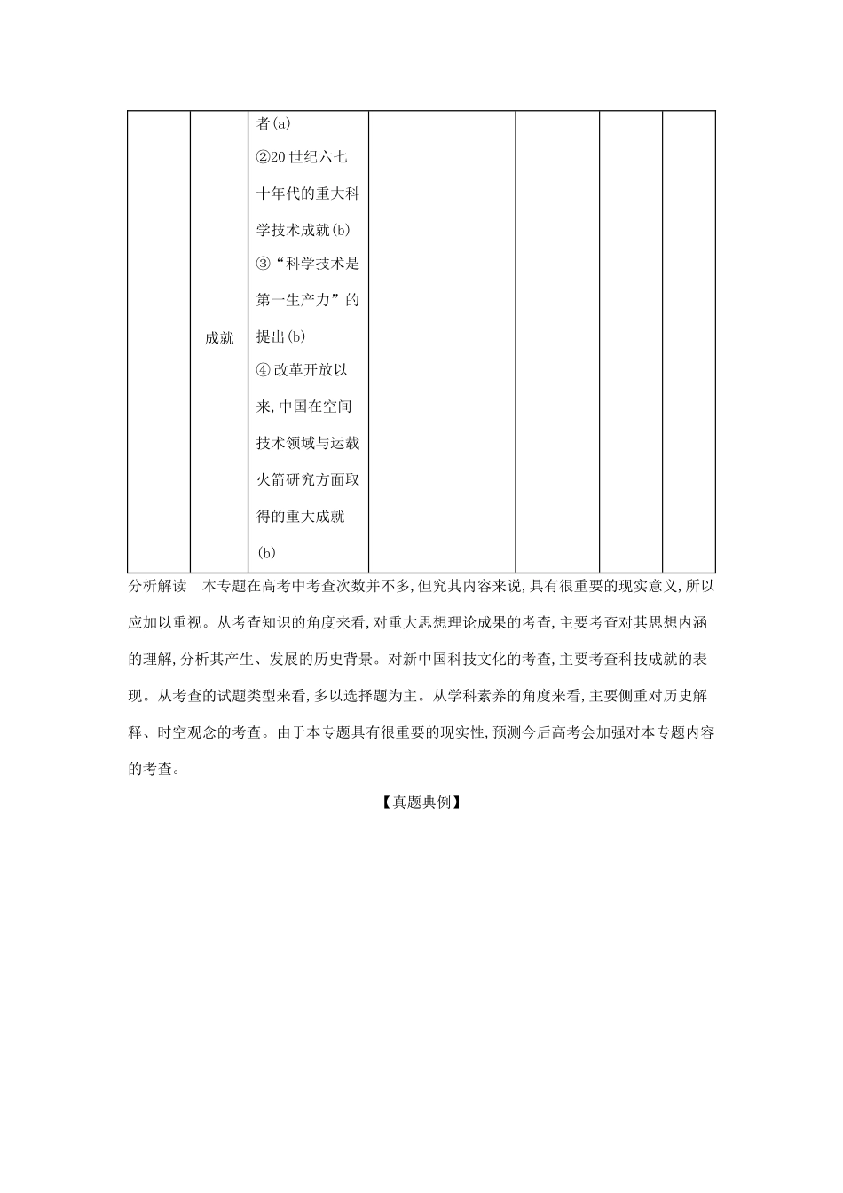 （浙江专版 ）高考历史一轮总复习 专题二十二 20世纪以来中国重大思想理论成果、现代中国的文化与科技教师用书（含解析）-人教版高三全册历史试题_第2页