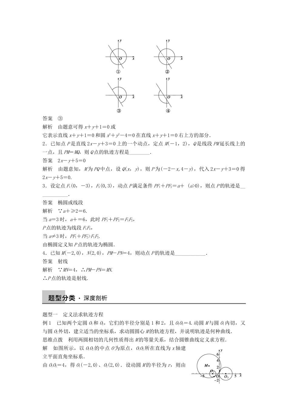 高考数学大一轮复习 9.9曲线与方程教师用书 理 苏教版-苏教版高三全册数学试题_第2页