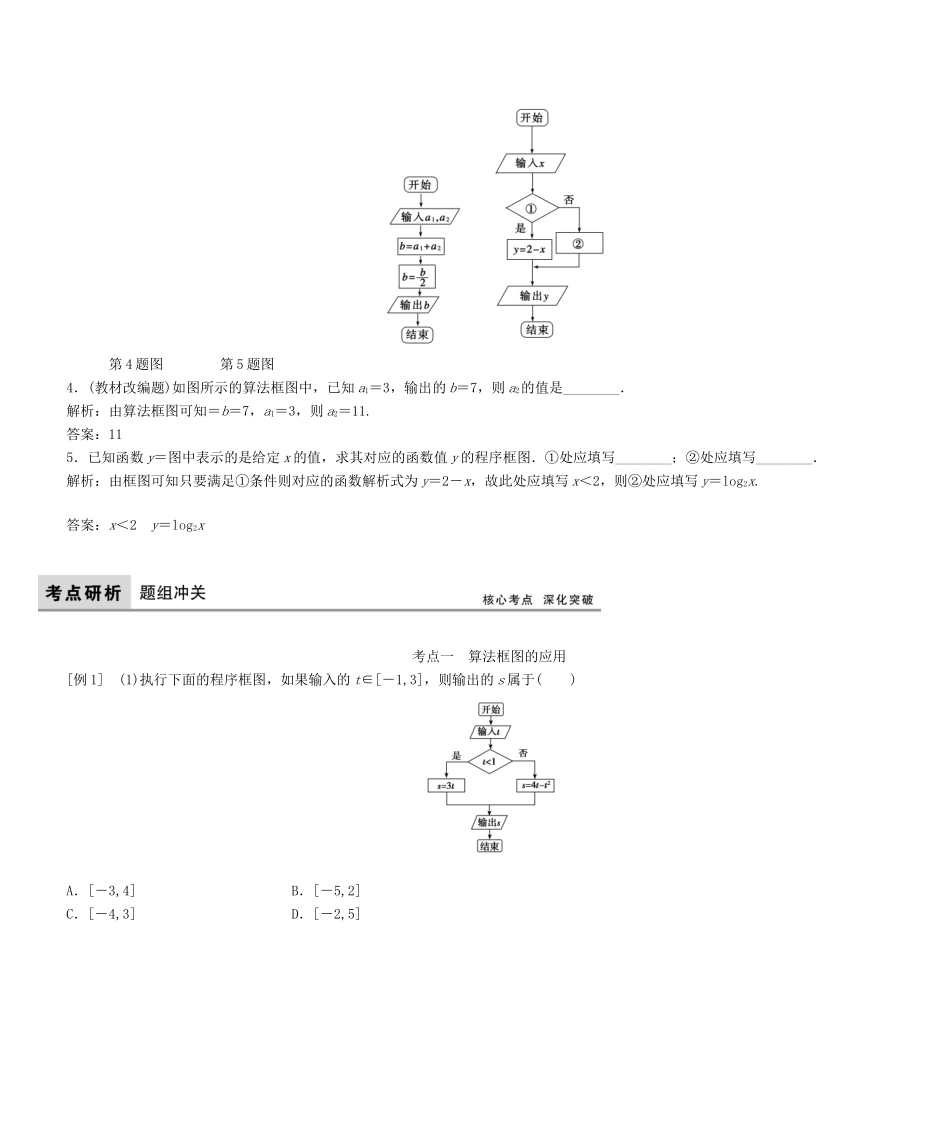 高考数学大一轮复习 第十一章 算法初步 理 北师大版-北师大版高三全册数学试题_第3页
