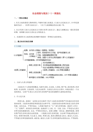 高一历史社会理想与现实(一)一周强化沪教版
