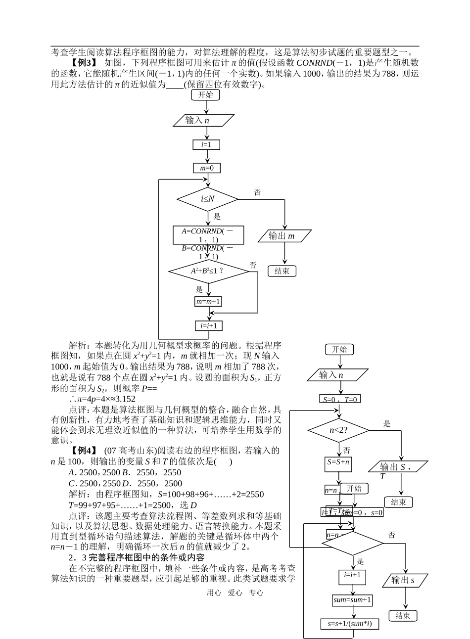 高考数学《算法初步》的命题趋向与教学建议_第2页