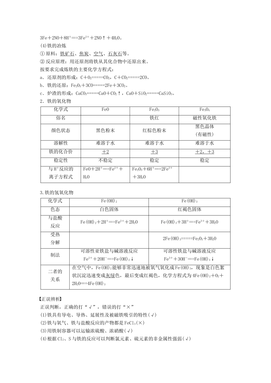 新（浙江专用）高考化学二轮复习 专题9 铁、铜及其化合物（含解析）-人教版高三全册化学试题_第2页