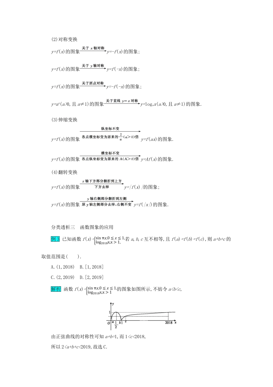 高考数学二轮复习 第一篇 考点二 函数、导数与不等式 考查角度2 函数的图象及其应用突破训练 文-人教版高三全册数学试题_第3页