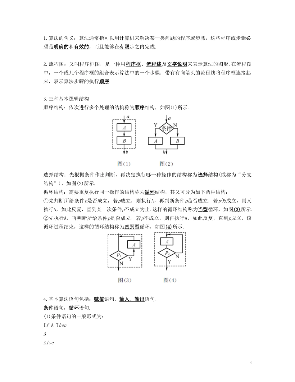 （江苏专用）高考数学大一轮复习 第十二章 算法、统计与概率 第65课 算法 文-人教版高三全册数学试题_第3页
