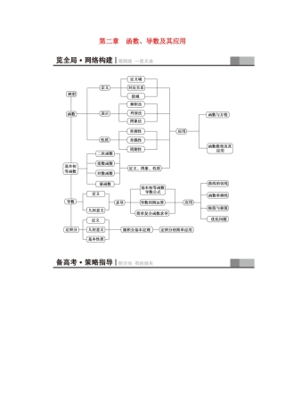 高考新坐标（教师用书）高考数学总复习 第二章 函数、导数及其应用-人教版高三全册数学试题