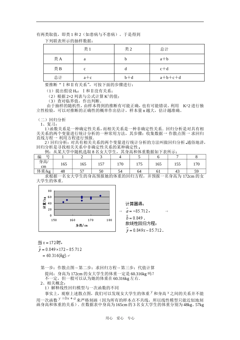 高二数学统计案例苏教版知识精讲_第3页