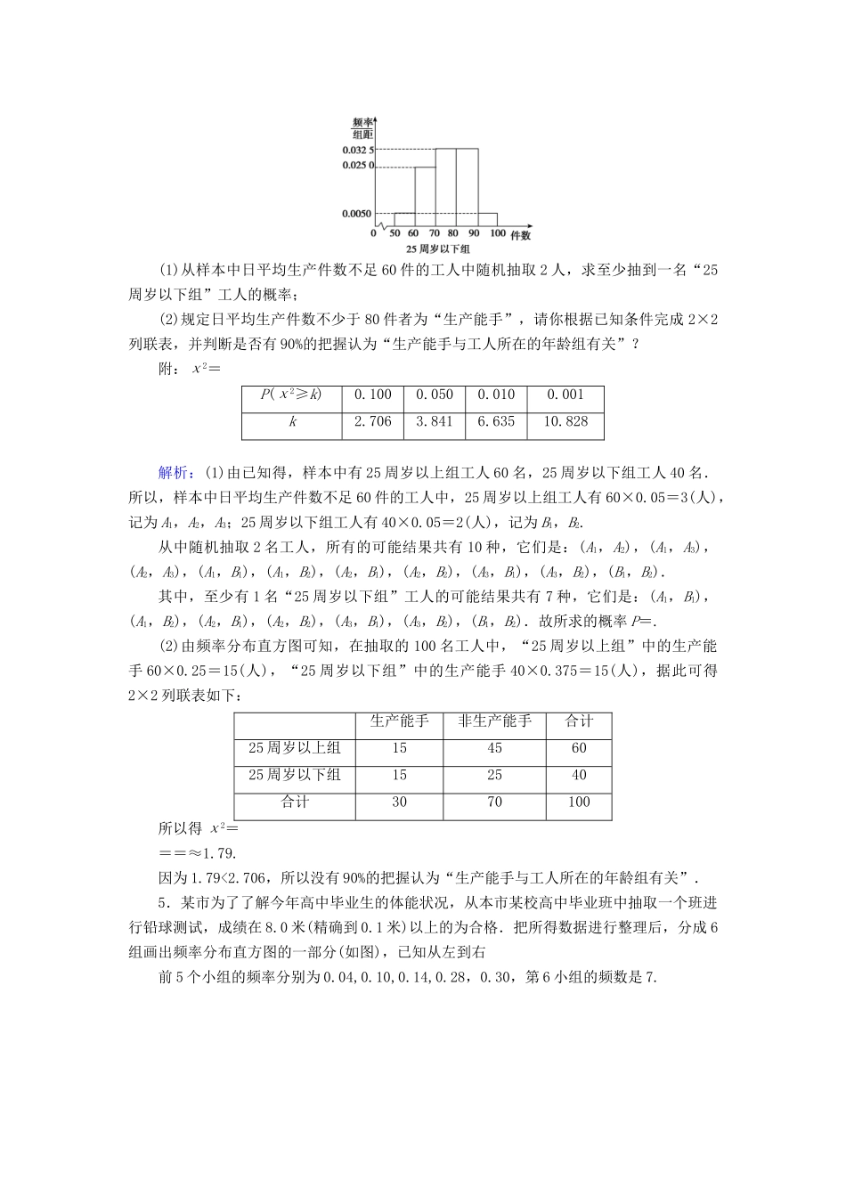 高考数学大一轮复习 演练经典习题6 理 北师大版-北师大版高三全册数学试题_第3页