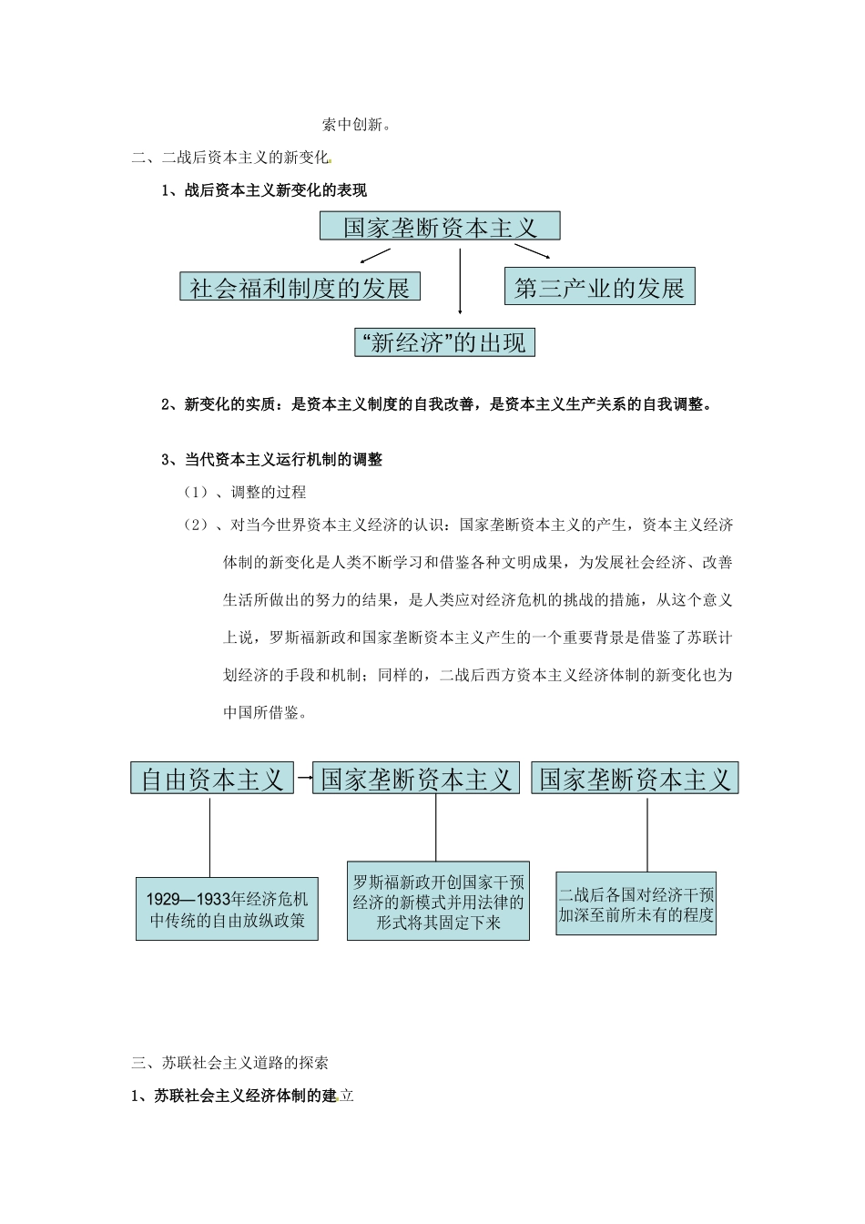 高考历史专题复习笔记 历年高考频点知识网络构建一 改革是社会变革的主要方式-人教版高三全册历史试题_第2页