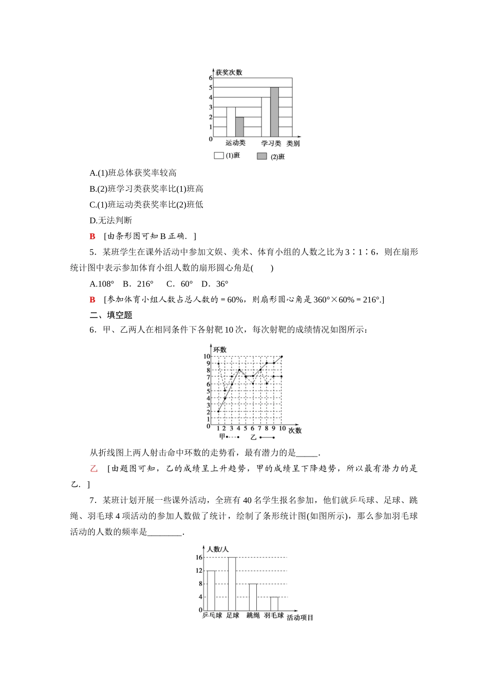 高中数学 第六章 统计 6.3.1 从频数到频率课时分层作业（含解析）北师大版必修第一册-北师大版高一第一册数学试题_第2页