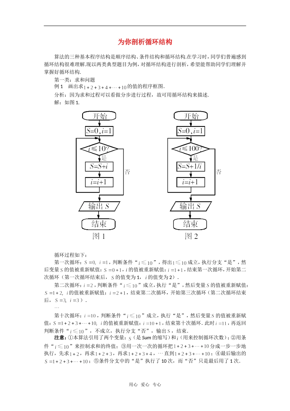 高考数学复习点拨 为你剖析循环结构_第1页