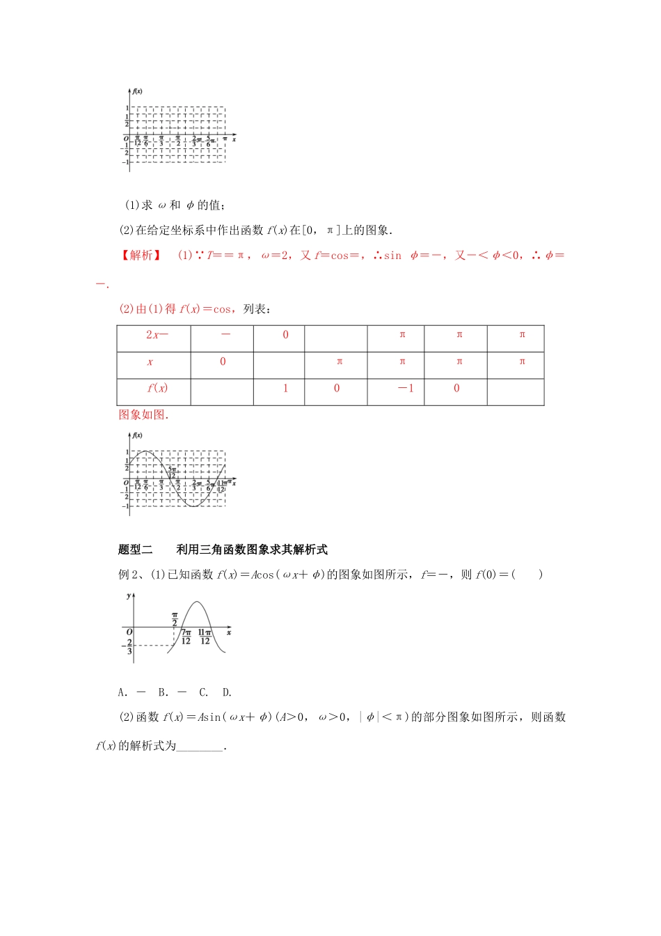 高考数学 热点题型和提分秘籍 专题18 函数y＝Asin(ωx＋φ)的图象及应用 理（含解析）新人教A版-新人教A版高三全册数学试题_第3页