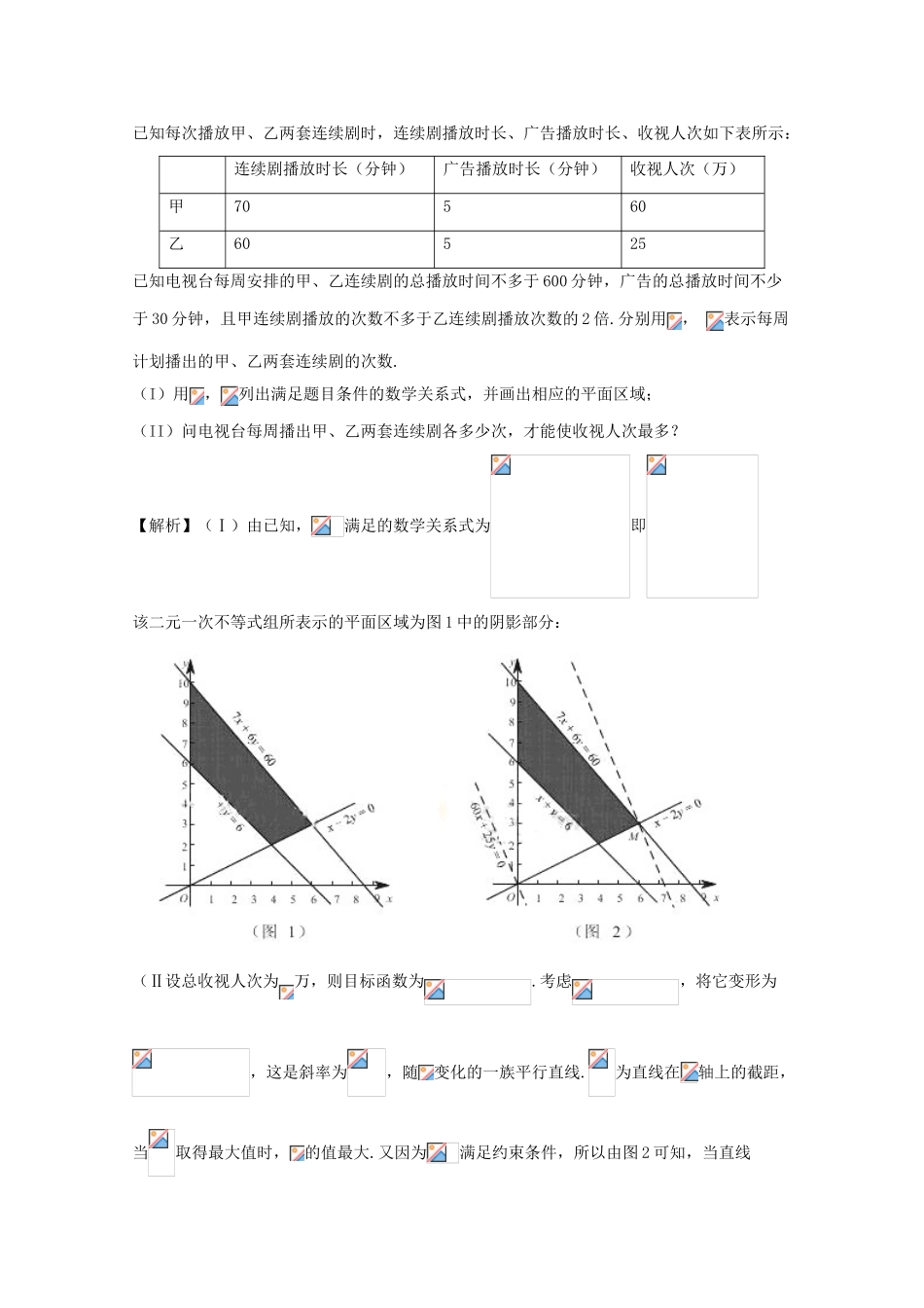高考数学 专题7.2 二元一次不等式（组）与简单的线性规划问题试题 文-人教版高三全册数学试题_第3页