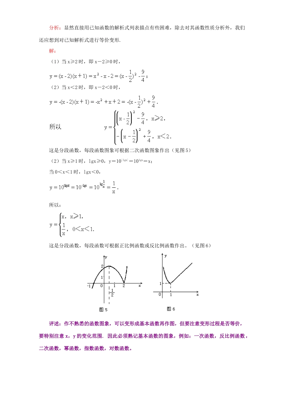 寒假专题 函数的图象 苏教版_第3页
