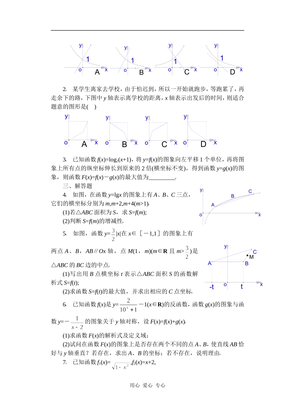 高中数学复习专题讲座(第10讲)函数图象及图象性质的应用_第3页