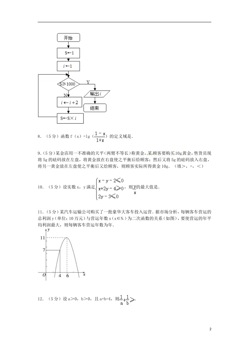 高二数学上学期第一次调研试卷（含解析）-人教版高二全册数学试题_第2页