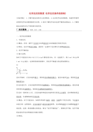 高中化学 2.3 化学反应的限度 化学反应条件的控制（第2课时）课时作业 新人教版必修2-新人教版高一必修2化学试题