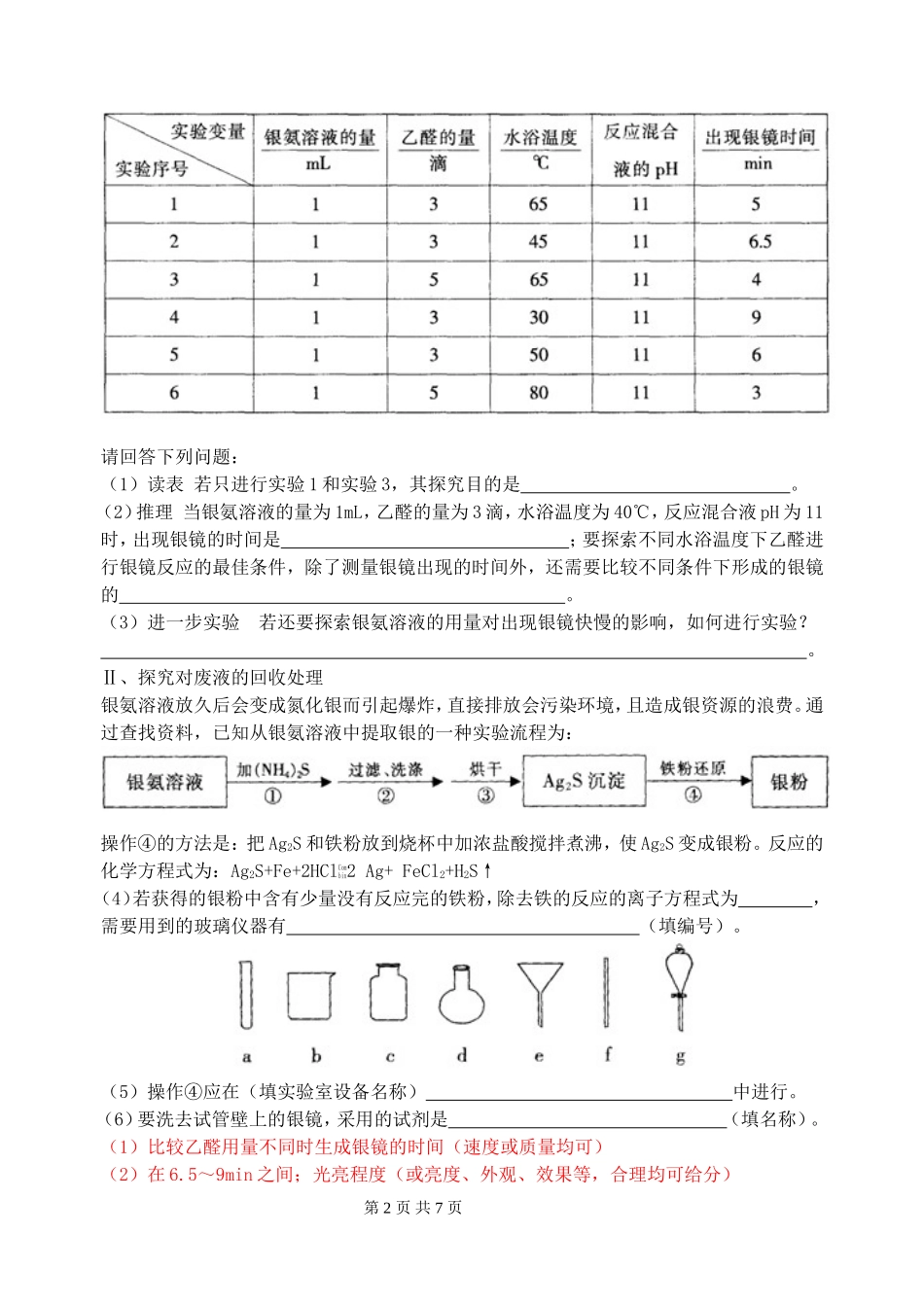 江苏省扬州市高考化学考前指导第二部分 二卷试题预测_第2页
