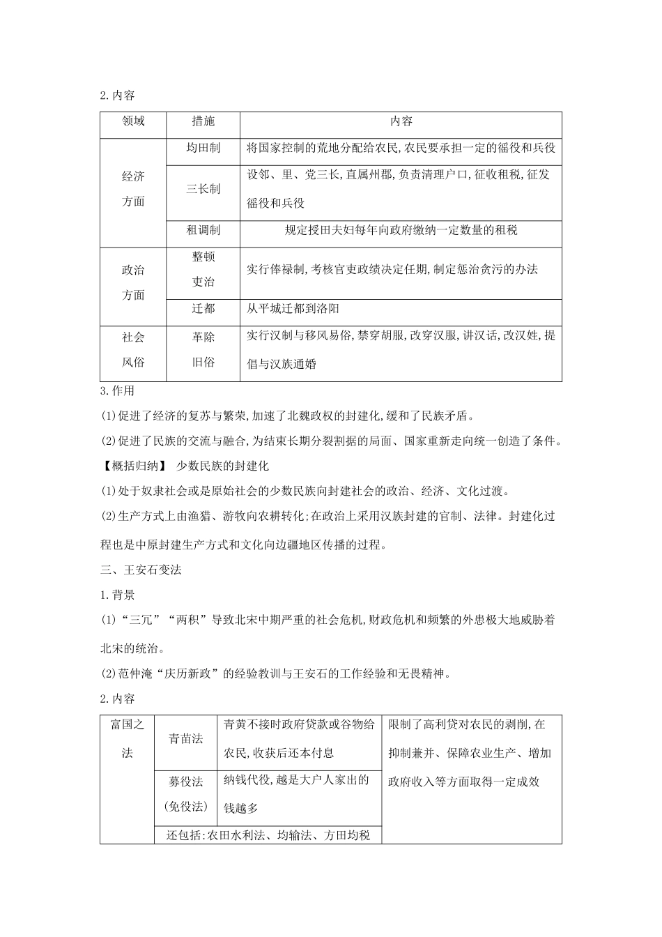 高考历史大一轮复习 历史上重大改革回眸知识整合 岳麓版-岳麓版高三全册历史试题_第3页