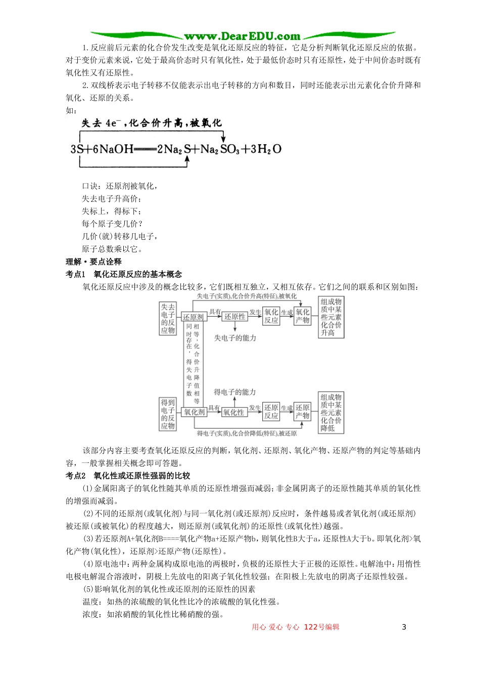 高考化学母题实战应考指南第二轮复习 第一章 化学反应及其能量变化_第3页