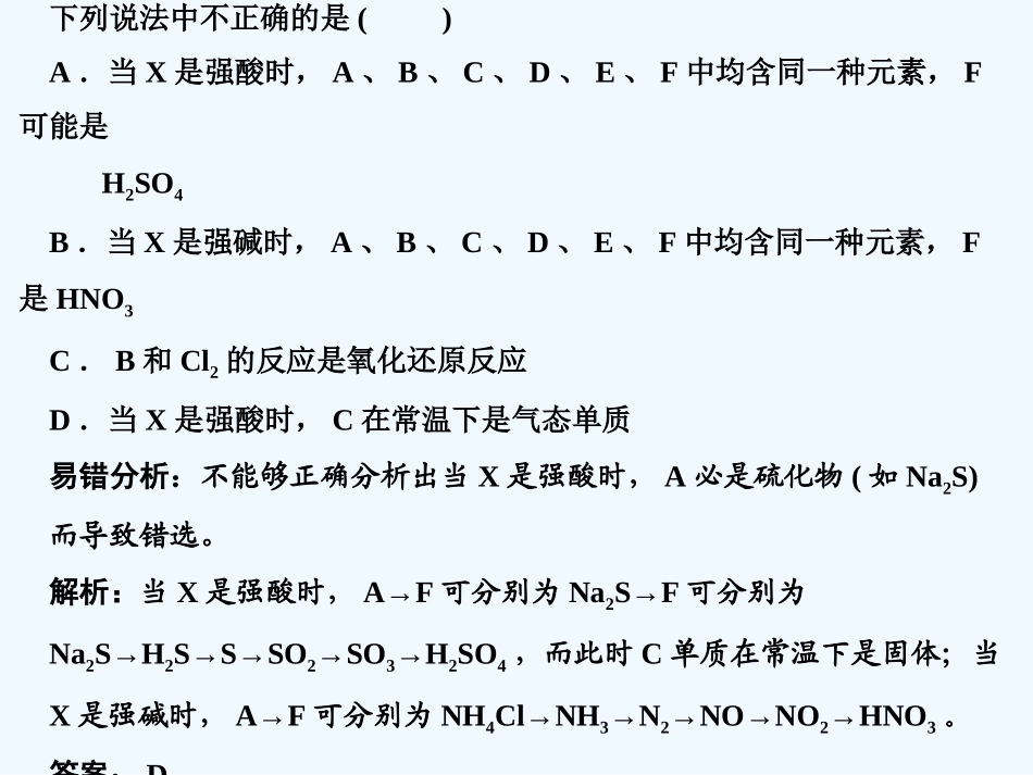 【大纲版创新设计】2011届高考化学一轮复习 第6章 氧族元素及环境保护 易错题型解析课件 人教大纲版_第2页