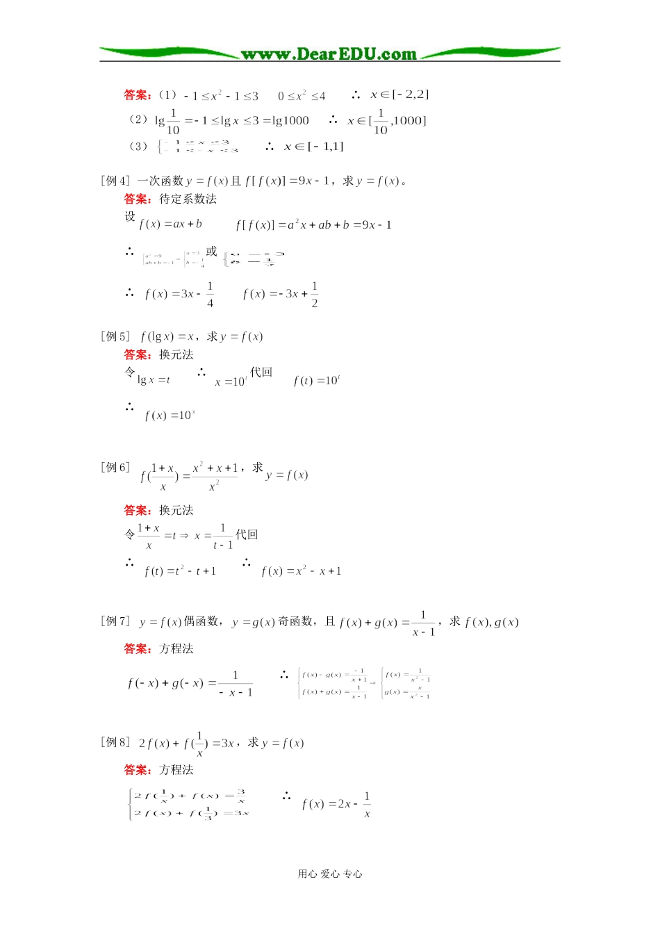 高二数学函数三要素（文）人教实验版（A）知识精讲_第2页
