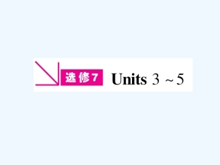 【安徽专版】《金版新学案》2011高三英语一轮课件 新人教版选修7-3