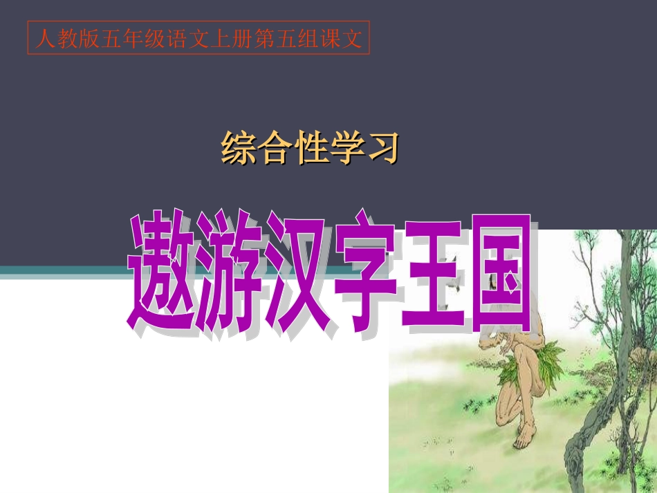 《遨游汉字王国》一_第1页