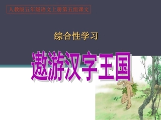 《遨游汉字王国》一