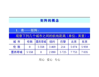 高二数学链接1——矩阵的概念