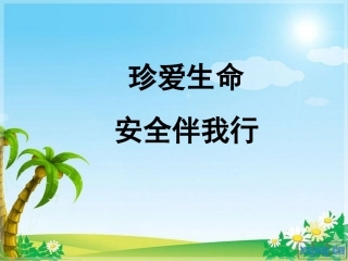 《珍爱生命安全伴我行》PPT