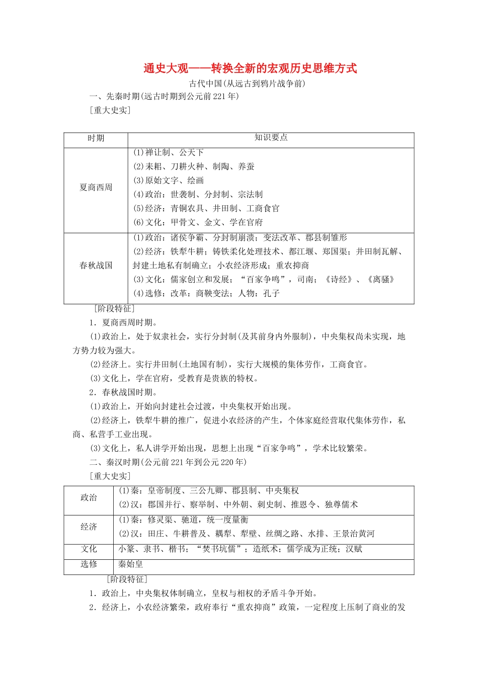 高考历史总复习 第十九单元 中外历史人物评说 通史大观——转换全新的宏观历史思维方式-人教版高三全册历史试题_第1页