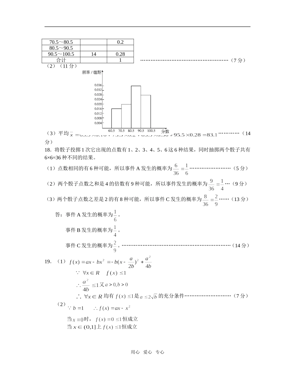 数学（理科）参考答案_第2页