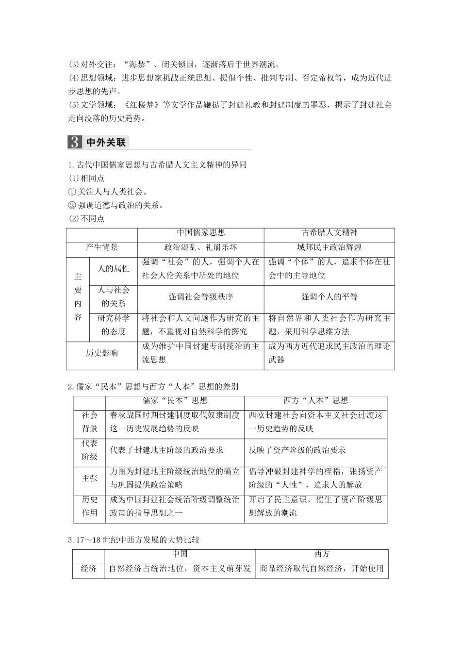（浙江专用）高考历史二轮复习 阶段一 古代的中国与西方世界 时空整合、纵横通关、加试题热点-人教版高三全册历史试题_第3页
